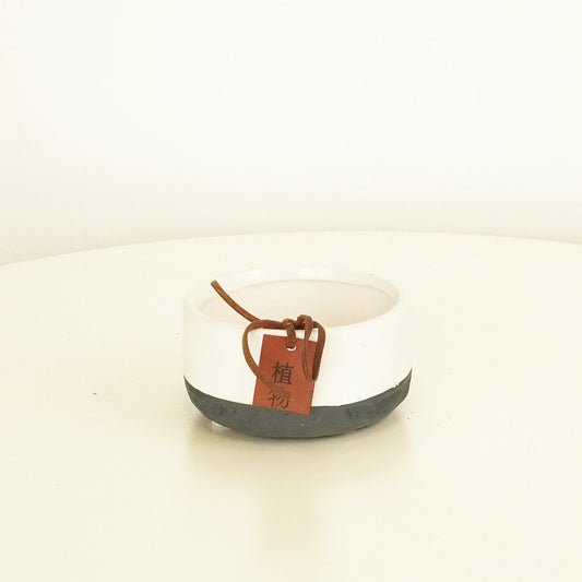 Feng Shui Ceramic Bowl | White | Pots & Planters