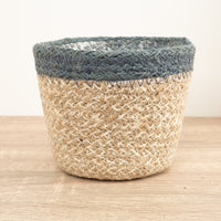 Hessian Pot | Blue