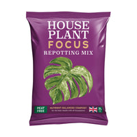 A bag of House Plant Focus Repotting Mix