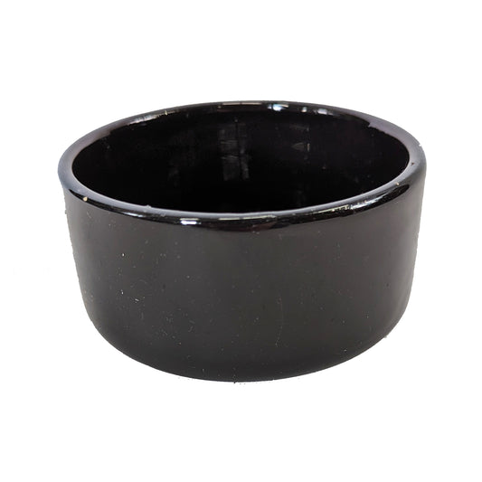 Imperfect! Lucky Bamboo Ceramic Bowl | Black | Pots & Planters