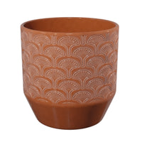 Tirza Chestnut Ceramic Plant Pot