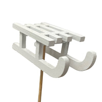 Wooden Sleigh Stick | Decorative Plant Pot Accessory