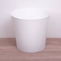 A superb, minimalist white plastic plant pot cover - perfect for showcasing your plant and keeping it comfortable.