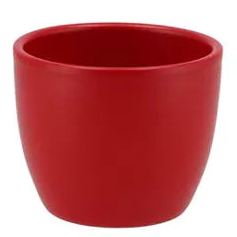 Simplicity Ceramic Pot | Matt Red