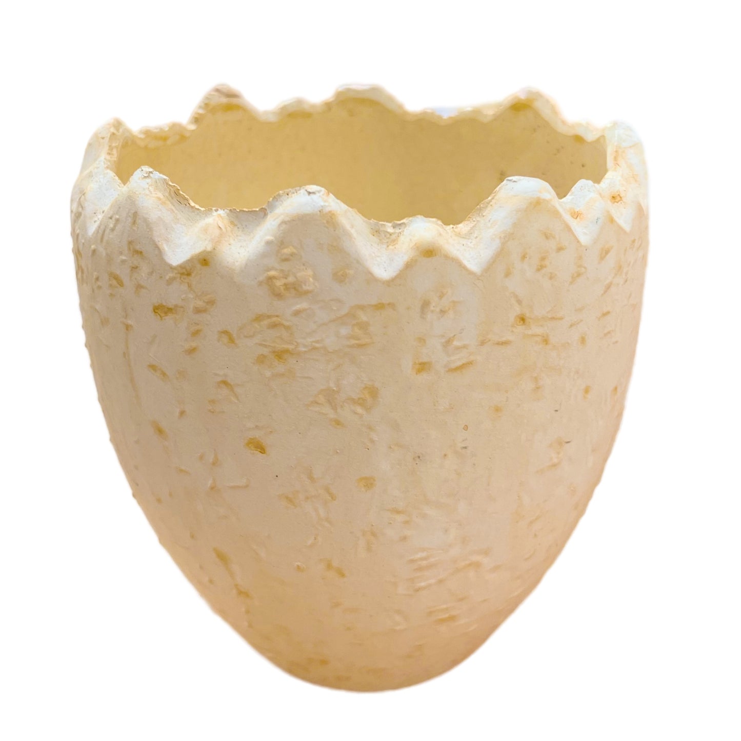 Crackled Egg Pot | Cream