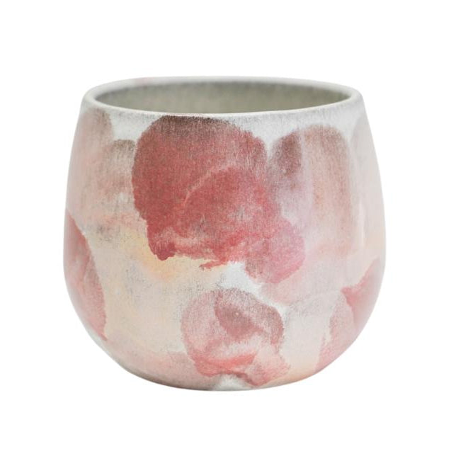 Lola Abstract Watercolour Pot | Pink