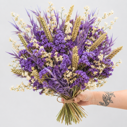 Purple Delight | Dried Flower Bouquet | Dried Flowers
