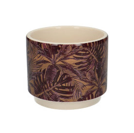 Leaves Deco Plant Pot - Ceramic Plant Pot