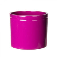 Lex Gloss Hot Pink Rim Pot - Ceramic Plant Pot
