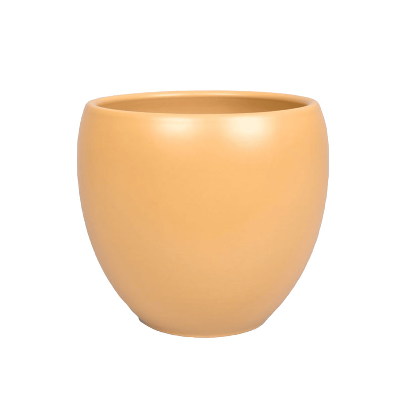 Vinci Mustard Flower Pot - Ceramic Plant Pot