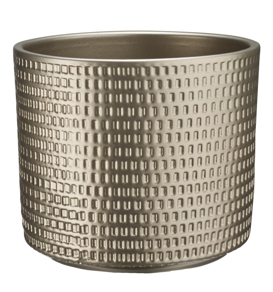 Embossed Champagne Pot - Ceramic Plant Pot