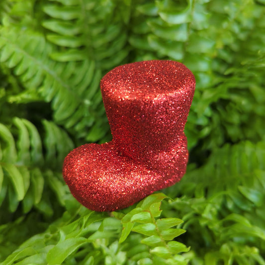 Sparkle Christmas Santa Bootie | Decorative Plant Pot Accessory | Gardening Accessories