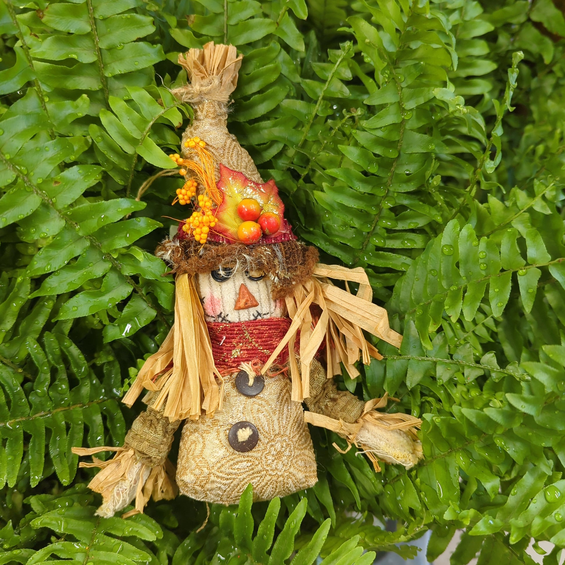 Autumn Scarecrow - Decorative Plant Pot Accessory