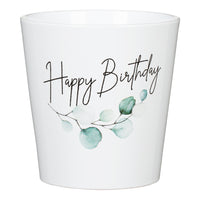Ceramic Orchid Pot | Happy Birthday