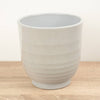 A stunning 'Sofia' Grey Granite Ceramic Houseplant Pot - great for gifting and sure to inspire with its gentle curves, vase style & soft pastel colour. 