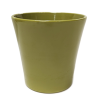 Dark Lime Exotica Pot - Ceramic Plant Pot