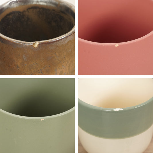 Imperfect! Gleam Pot | Crimson Red | Pots & Planters