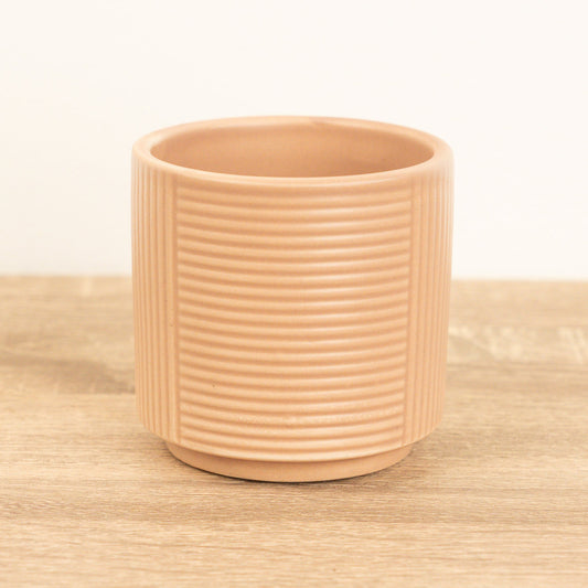 Grooves Pot | Putty | Pots & Planters