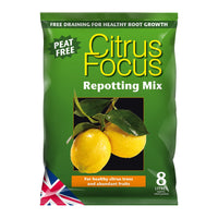 Free Draining Citrus Focus Repotting Mix - Peat Free - a superb, nutrient-rich compost for repotting Citrus Trees / Plants.
