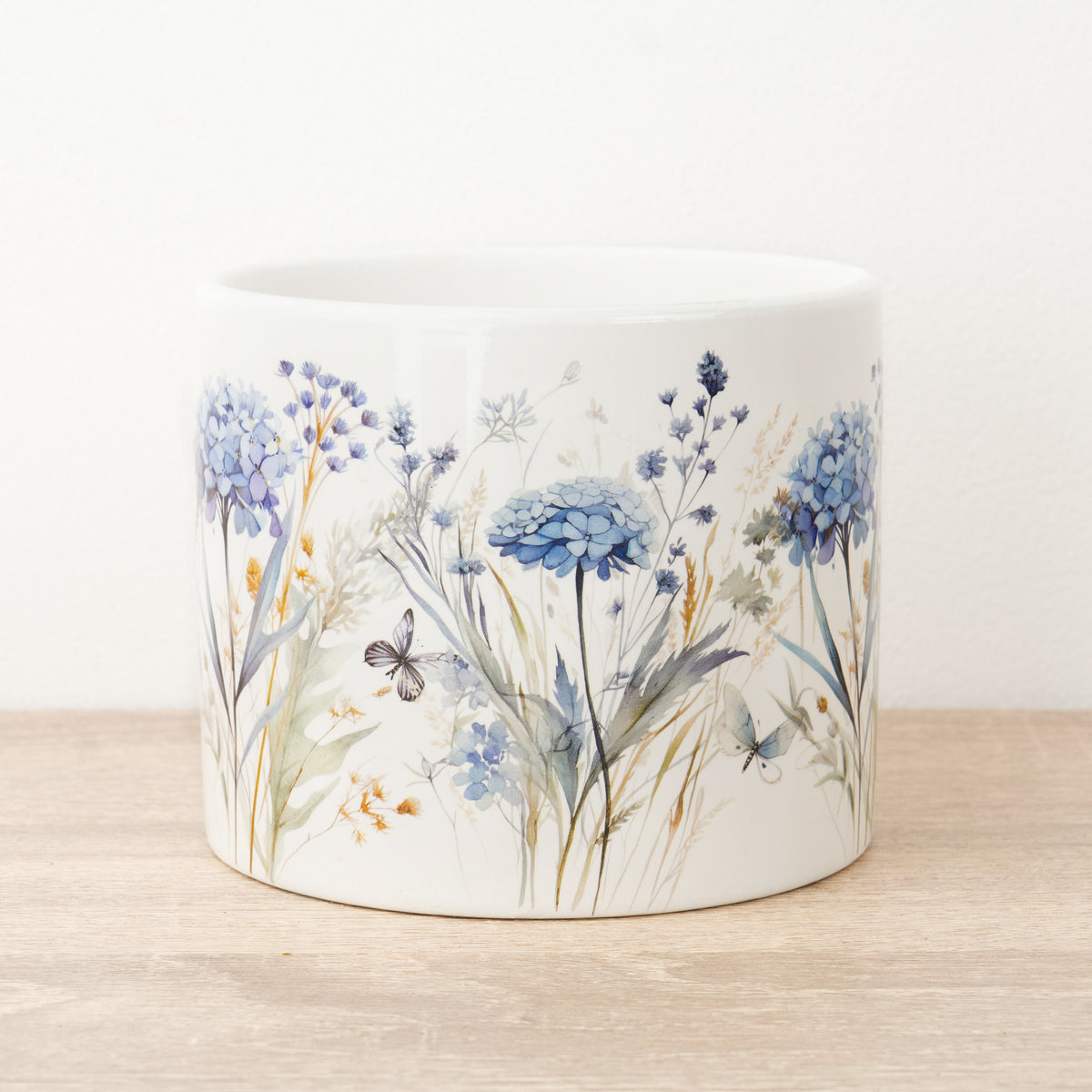 Floral Fiori Pot | Blue Hydrangea