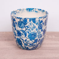 Monza Vintage Blue Plant Pot - Ceramic Plant Pot