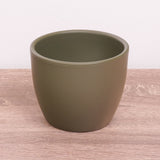 Simplicity Ceramic Pot | Moss Green, 8 cm