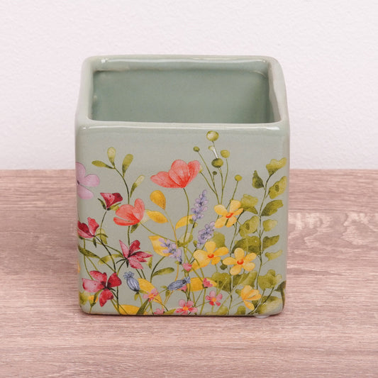 Floral Portuguese Pot | Green | 