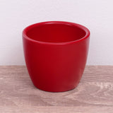 Simplicity Ceramic Pot | Matt Red, 6 cm