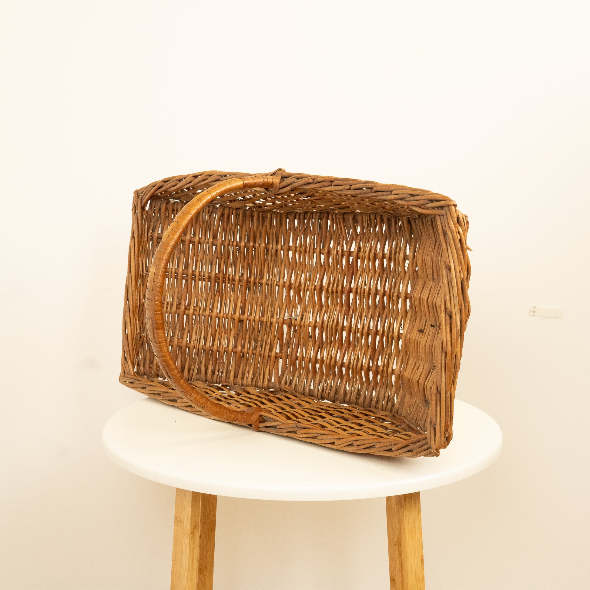 Oversized Rectangular Wicker Basket