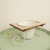White Sleigh Plant Holder