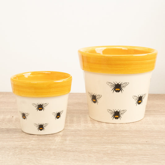 Bumble Bee Pot | Yellow | Pots & Planters