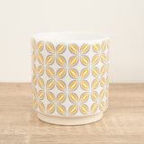 Retro Geometric Pot | Mustard, 6 cm
