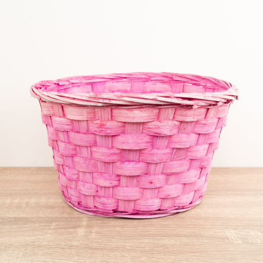 Bamboo Plant Basket | Pink | Pots & Planters