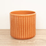 Chevron Pot | Sienna, 14 cm