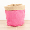 Hessian Pot | Pink