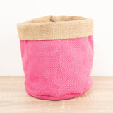 Hessian Pot | Pink, 12 cm