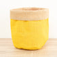 Hessian Pot | Yellow
