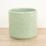 Betsy Floral Pot | Mint, 12 cm