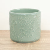 Betsy Floral Pot | Mint, 12 cm