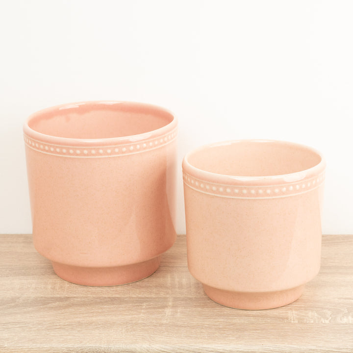 Clover Pot | Dotted Pink
