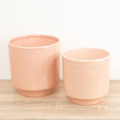 Clover Pot | Dotted Pink