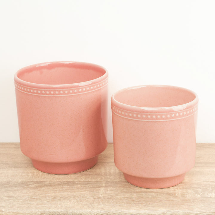Clover Pot | Dotted Pink