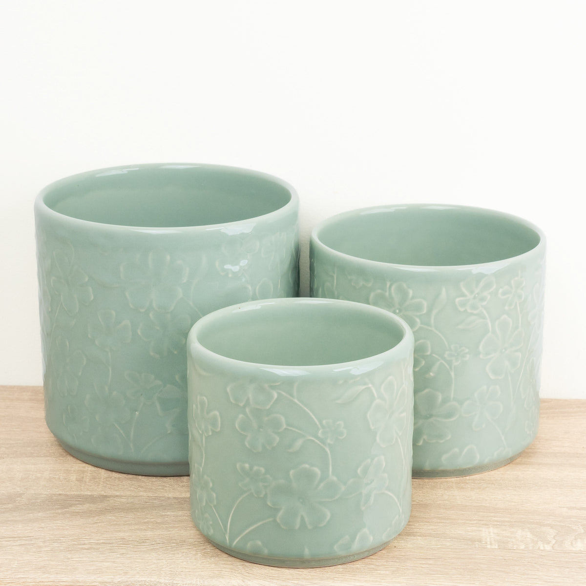 Imperfect! Betsy Floral Pot | Mint