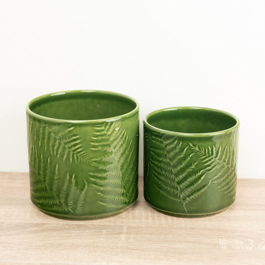Orla Fern Pot | Green | Pots & Planters