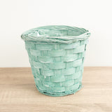 Bamboo Plant Basket | Green, 12 cm
