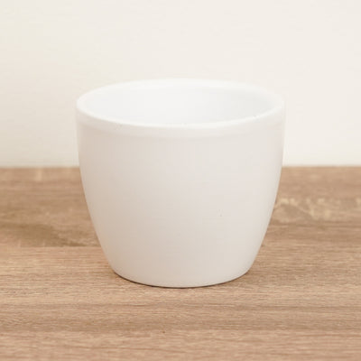 Simplicity Ceramic Pot | Satin White
