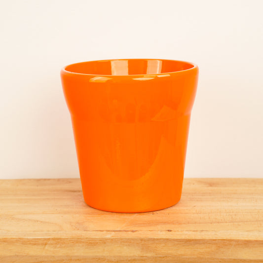 Wide Rim Pot | Orange | Pots & Planters
