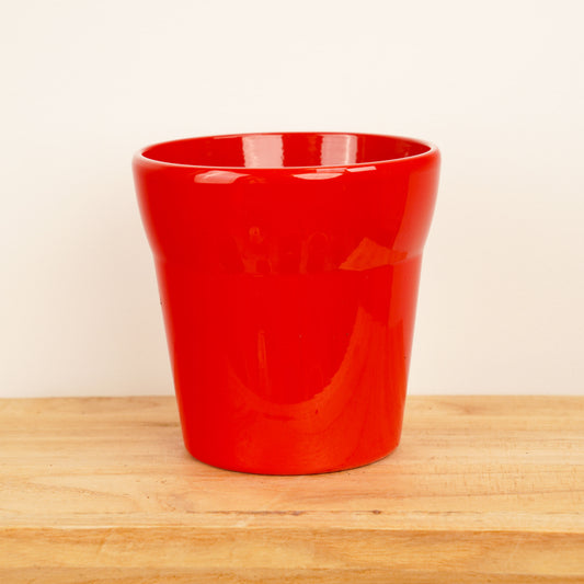 Wide Rim Pot | Red | Pots & Planters