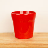Wide Rim Pot | Red, 9 cm