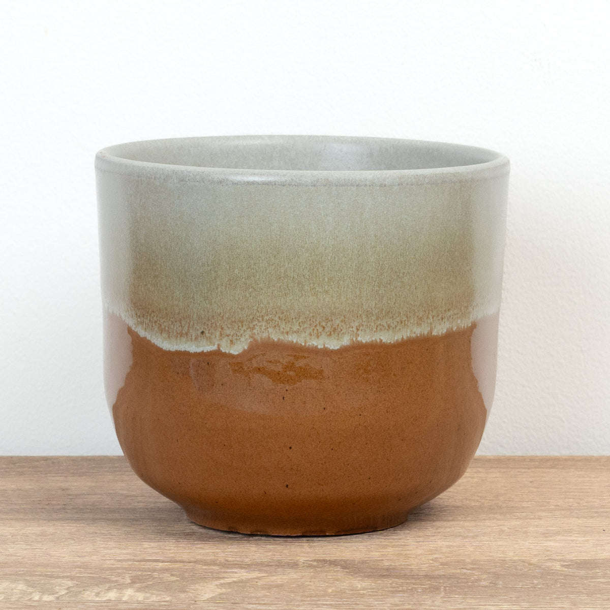 Rowe Two Tone Reactive Glaze Pot | Rust